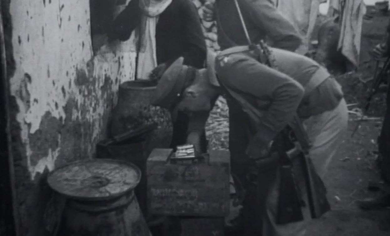 National Servicemen on patrol in the Suez Canal Zone in Egypt