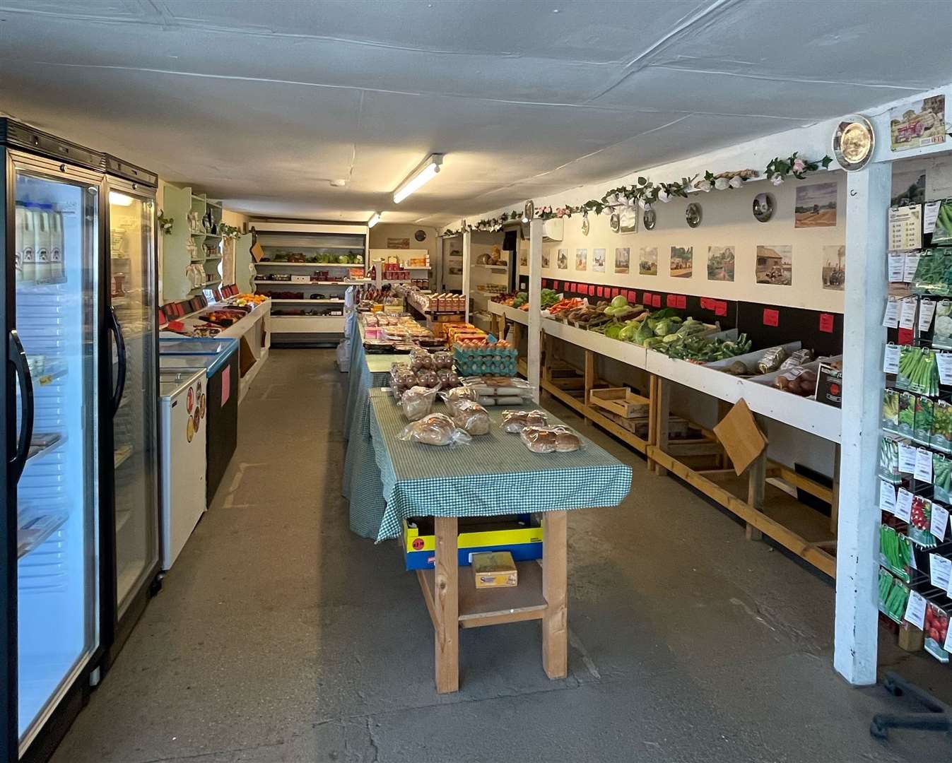 Inside the family-run farm shop, as it looks now