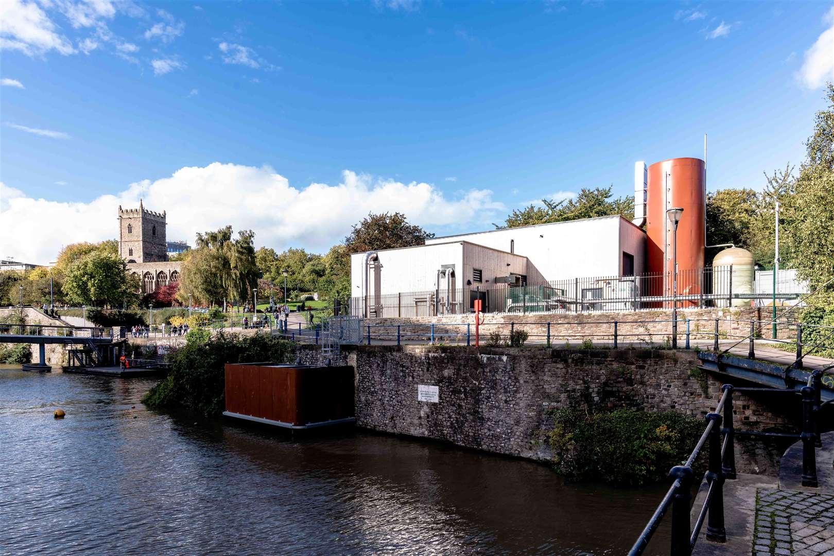 Vattenfall’s water heat pump in Bristol, drawing heat from the water for the district heating system (Jon Craig/Vattenfall/PA)