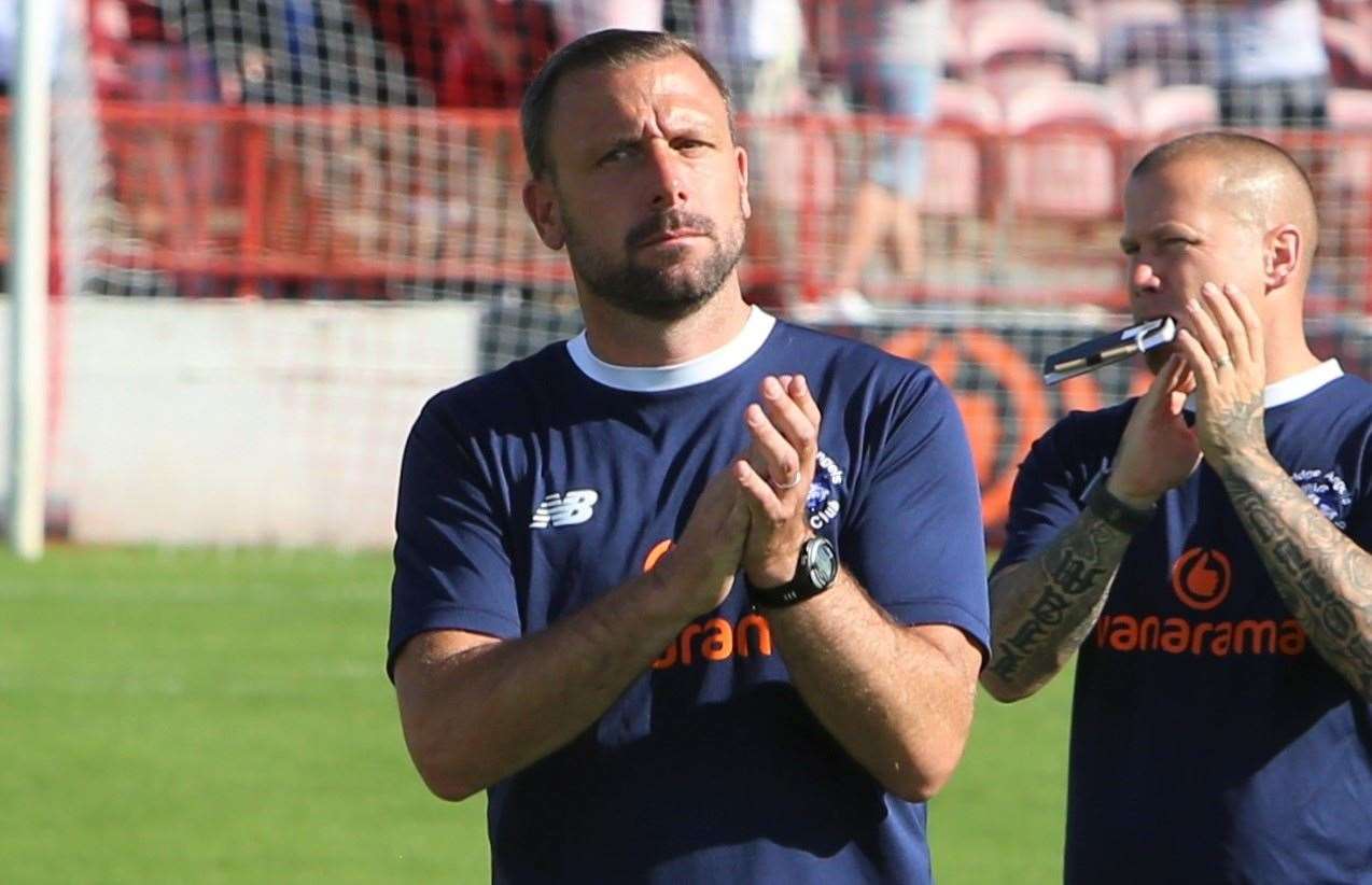 Tonbridge Angels manager Steve McKimm. Picture: Dave Couldridge (51141304)