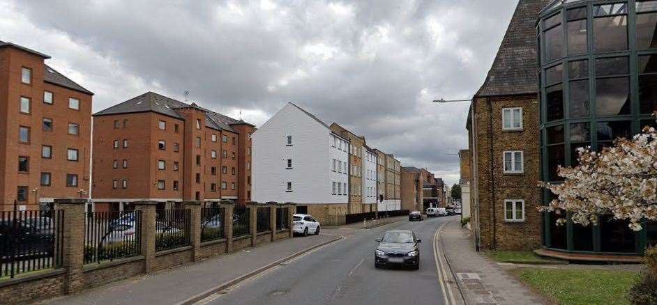 Ellis Green crashed his van into a wall in West Street, Gravesend. Picture: Google Maps