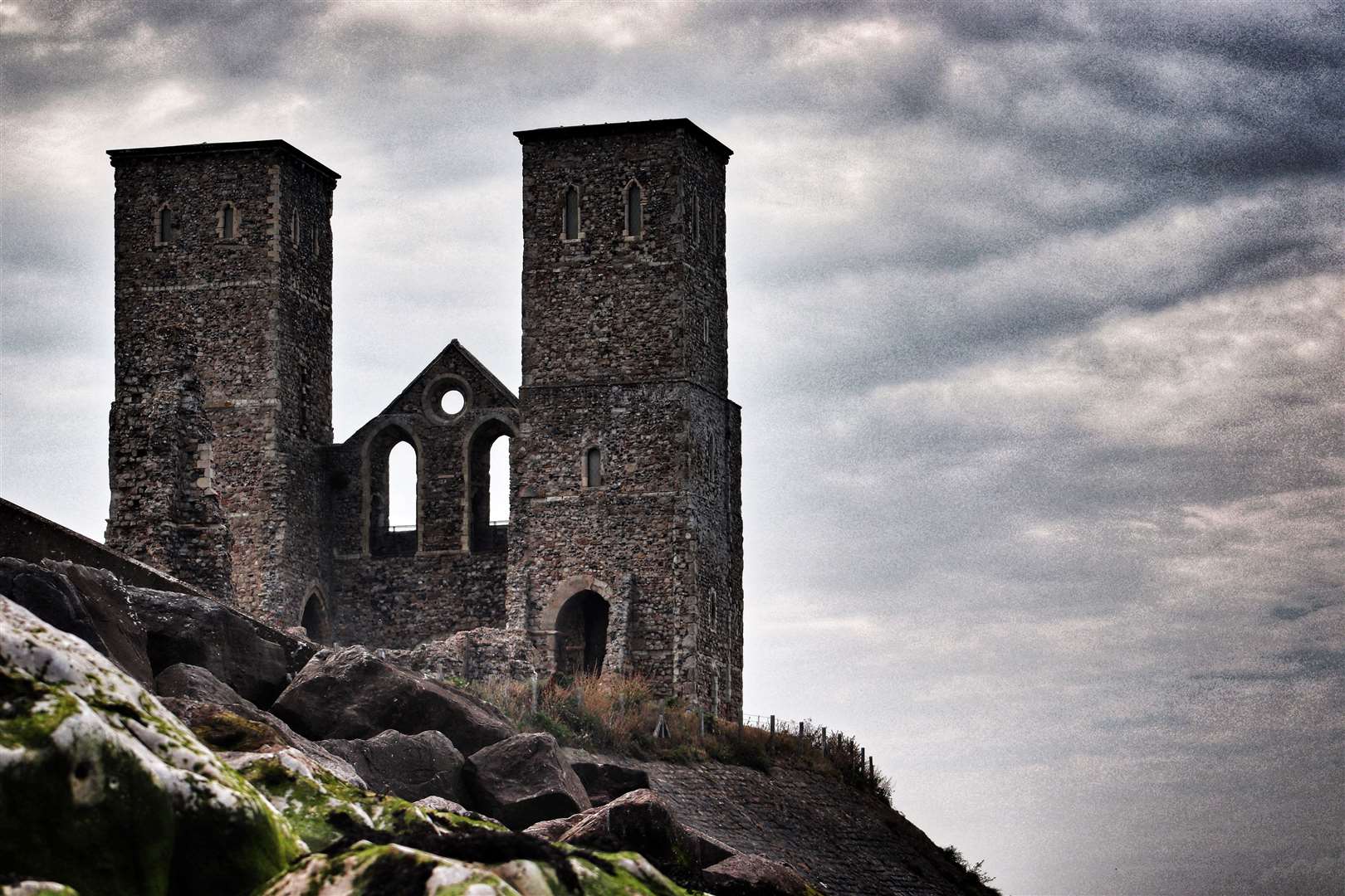 The old Roman fortress at Reculver was one of the guarding points of the Wantsum Channel which cut off Thanet from the mainland. The isle became a popular location for Viking armies to camp out during the winter and launch raids from there. Picture: Jessica Delo