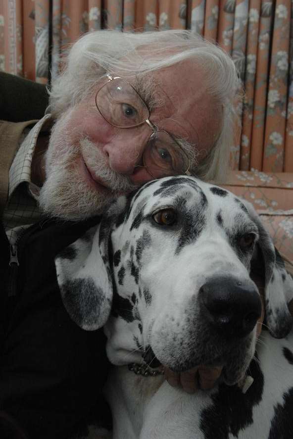 Tony Hickson and Daisy the Great Dane