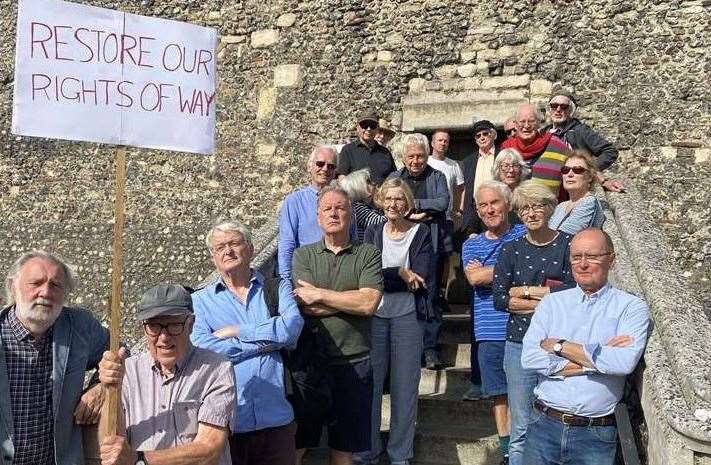 Protesters had called for Canterbury's Cathedral's Quenin Gate to be reopened to the public