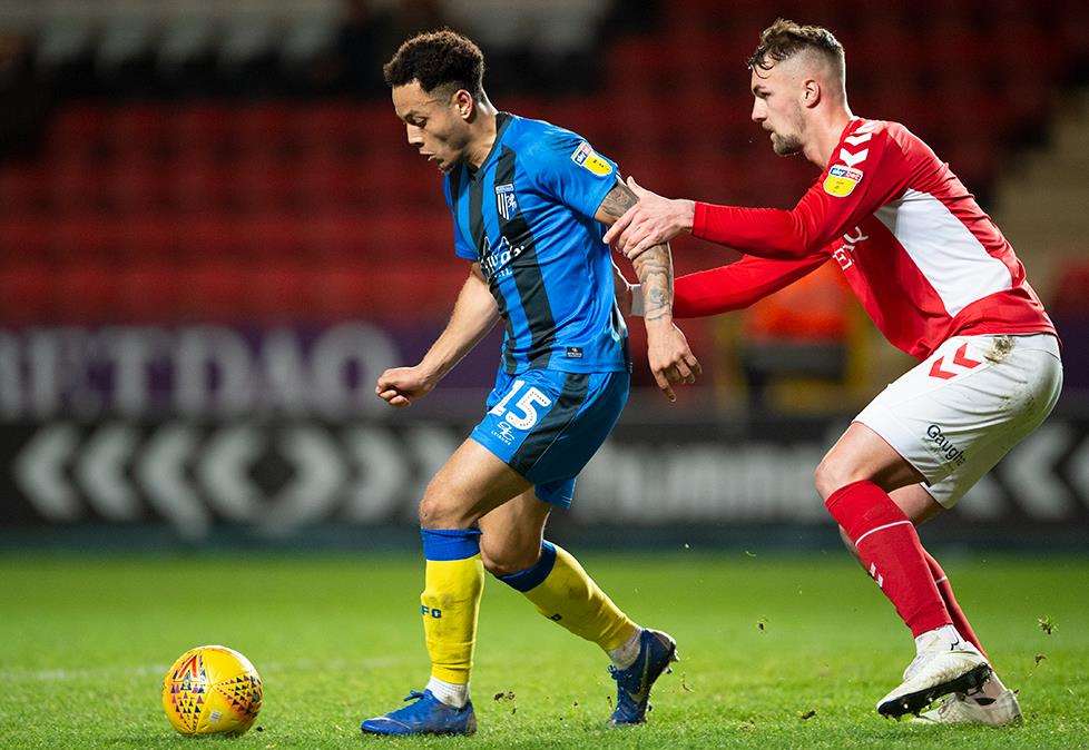 Charlton v Gillingham match action Picture: Ady Kerry (6191842)