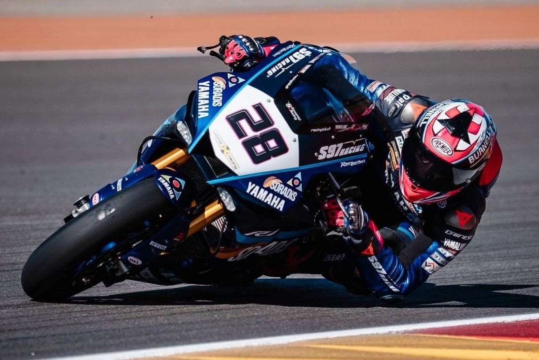 Lydd's Bradley Ray in Superbike World Championship action at Motorland, Aragon September 29, 2024 MUST CREDIT Picture: Giulio Di Natale