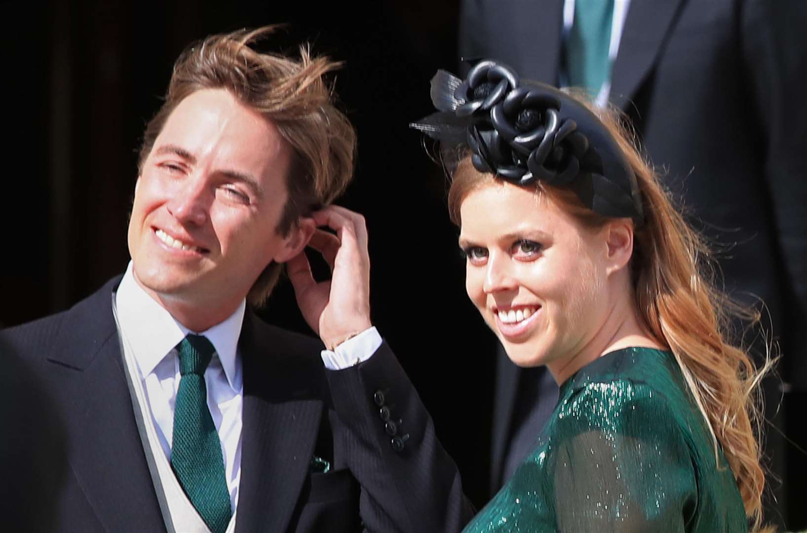 Princess Beatrice and her husband Edoardo Mapelli Mozzi (Peter Bryne/PA)