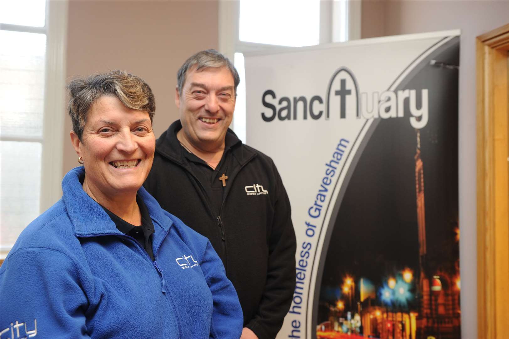 Gravesham Sanctuary project leaders Lorna and Stephen Nolan. Picture: Steve Crispe