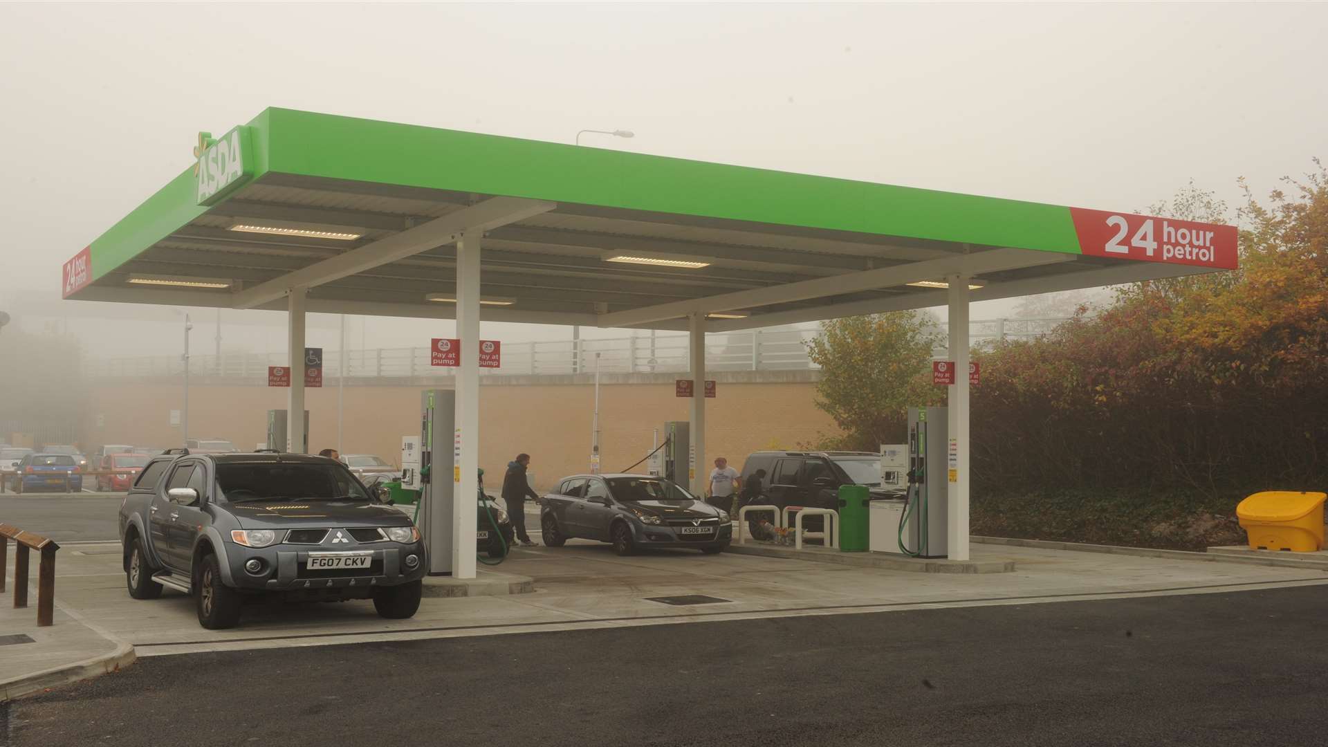 New petrol station at Asda, Chatham