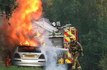 The dramatic scene was captured by Kent Messenger reader GRAHAM EASTGATE