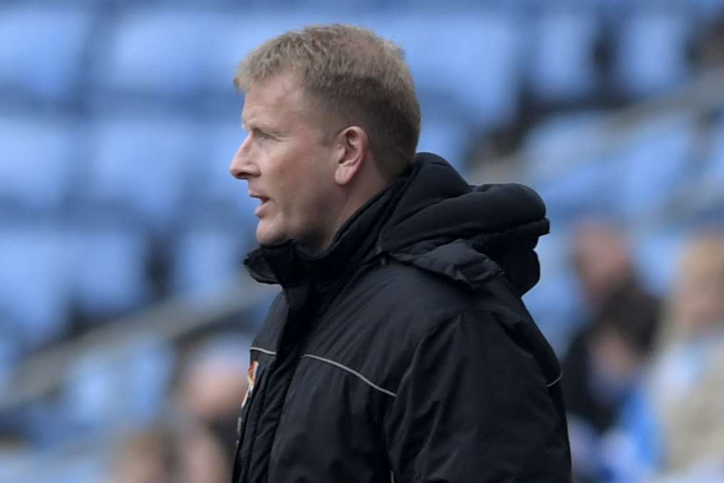 Gills head coach Ady Pennock watches on at the Ricoh Arena Picture: Barry Goodwin