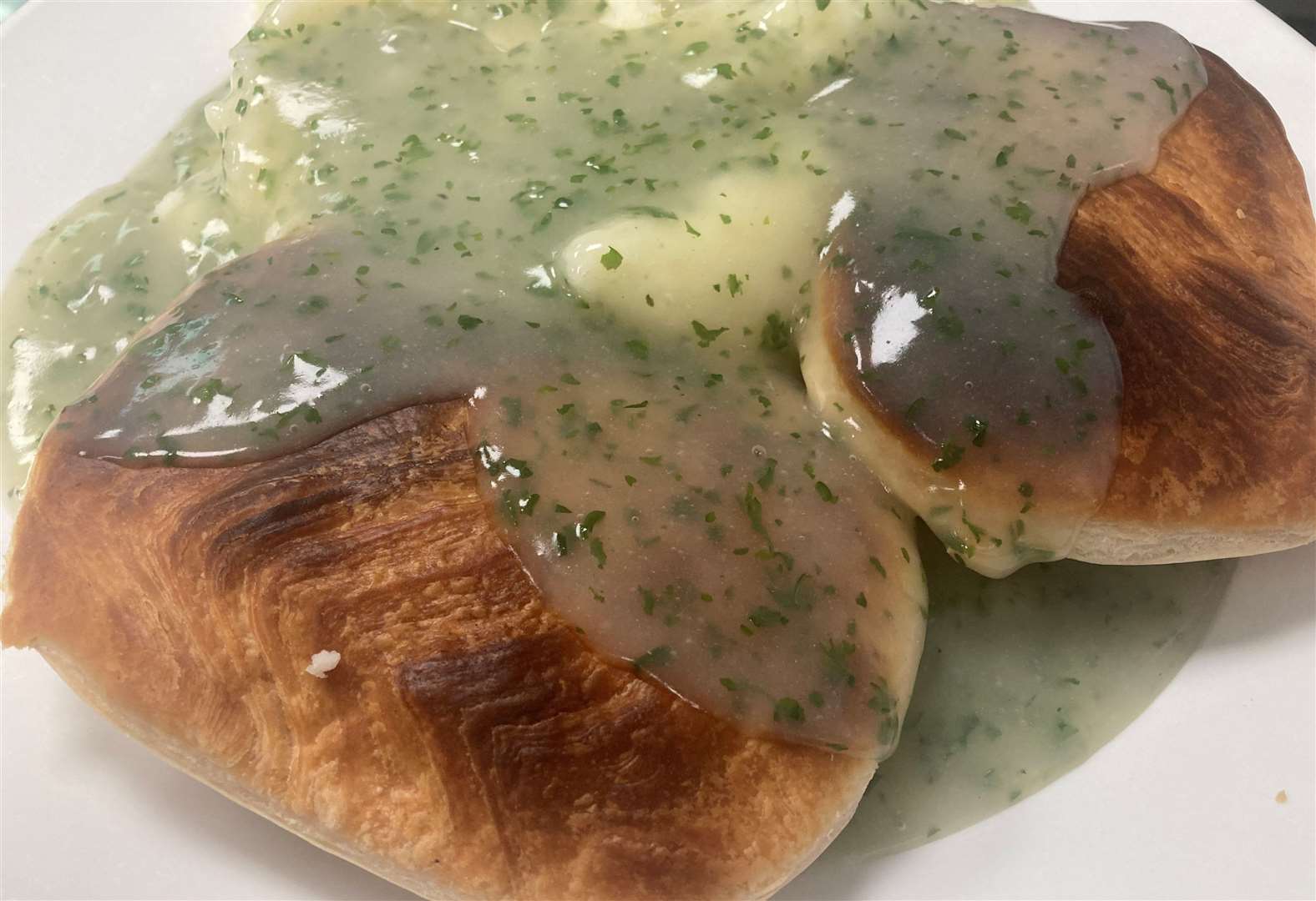 Pie, mash and gravy - a traditional Cockney staple