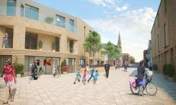 A view of the development looking towards the High Street (5718972)