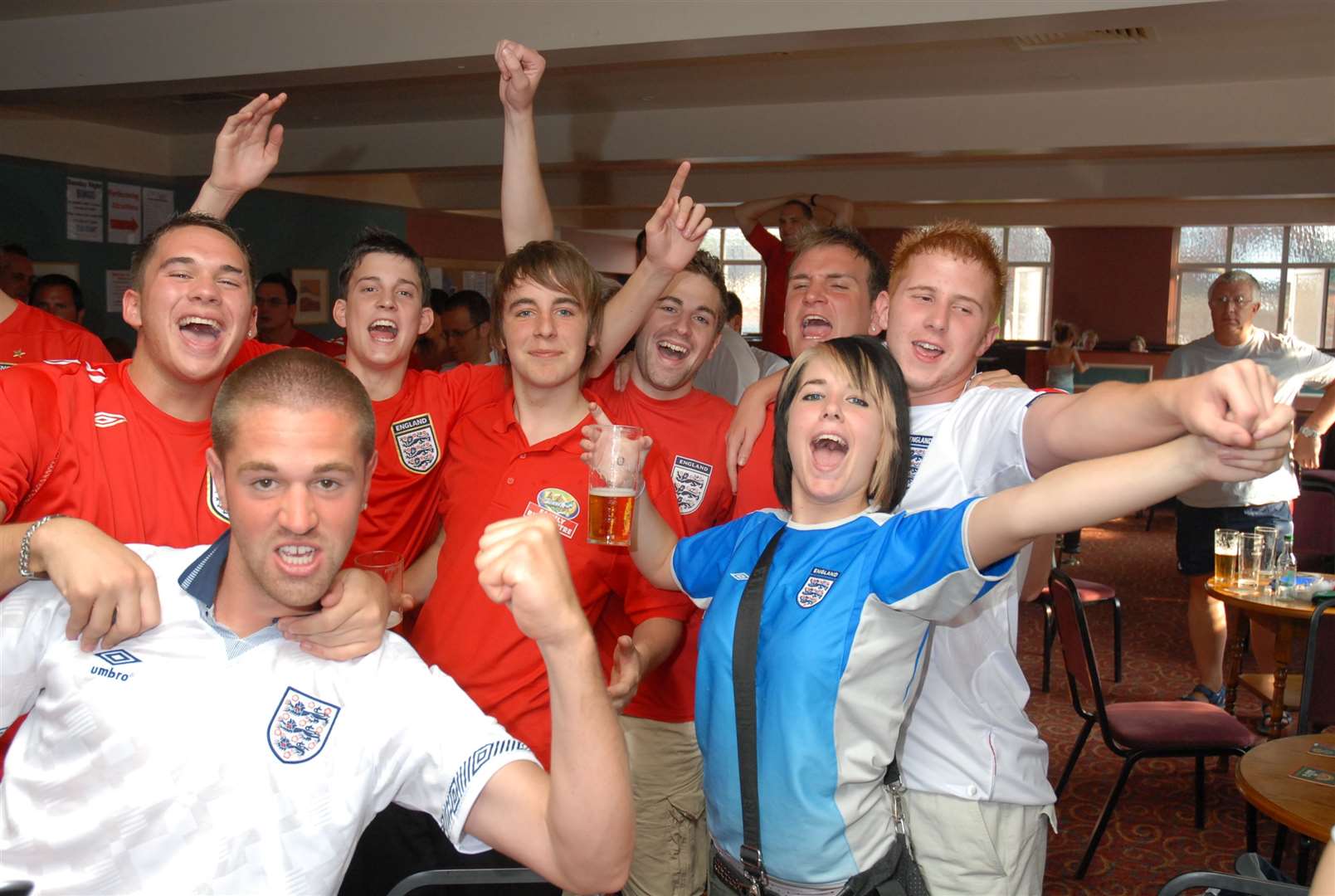 England game v. Portugal Supporters watch game at United Services Club Rainham (47812694)