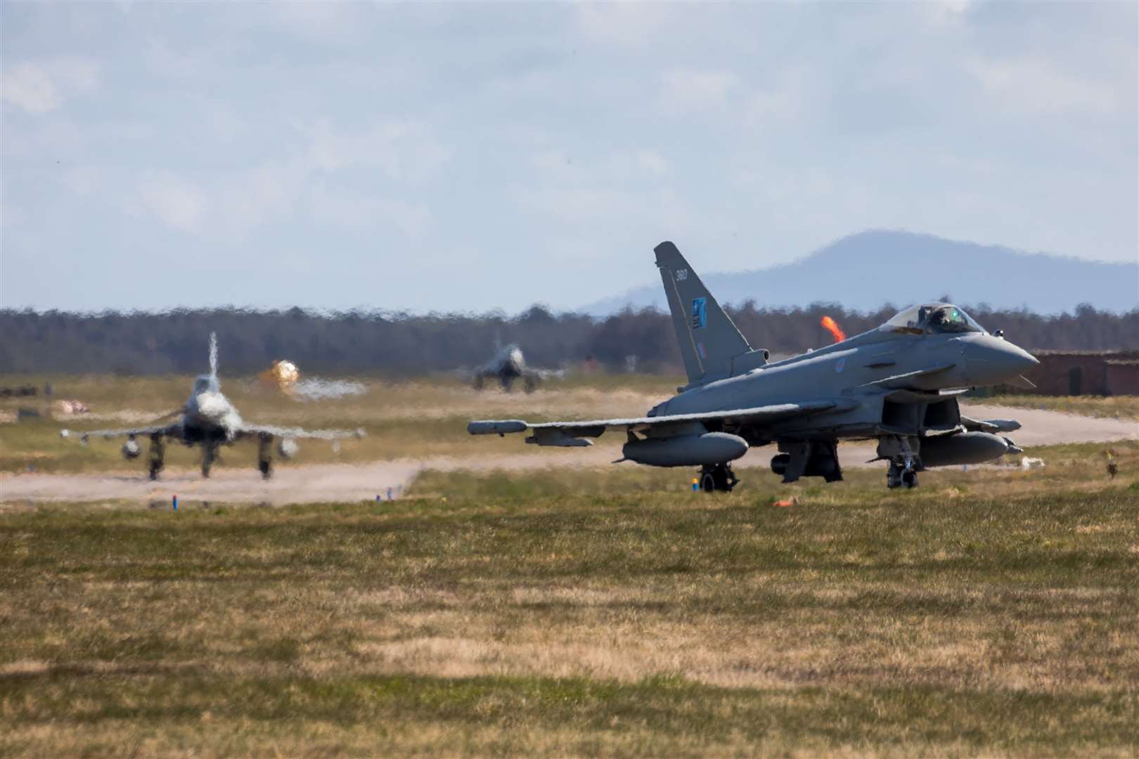 Royal Air Force Typhoons from 6 Sqn RAF Lossiemouth (Sgt Keates/MoD)