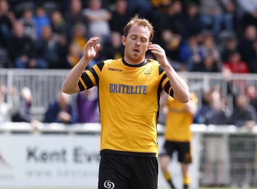 Stuart Lewis has just seen his shot saved Picture: Andy Jones