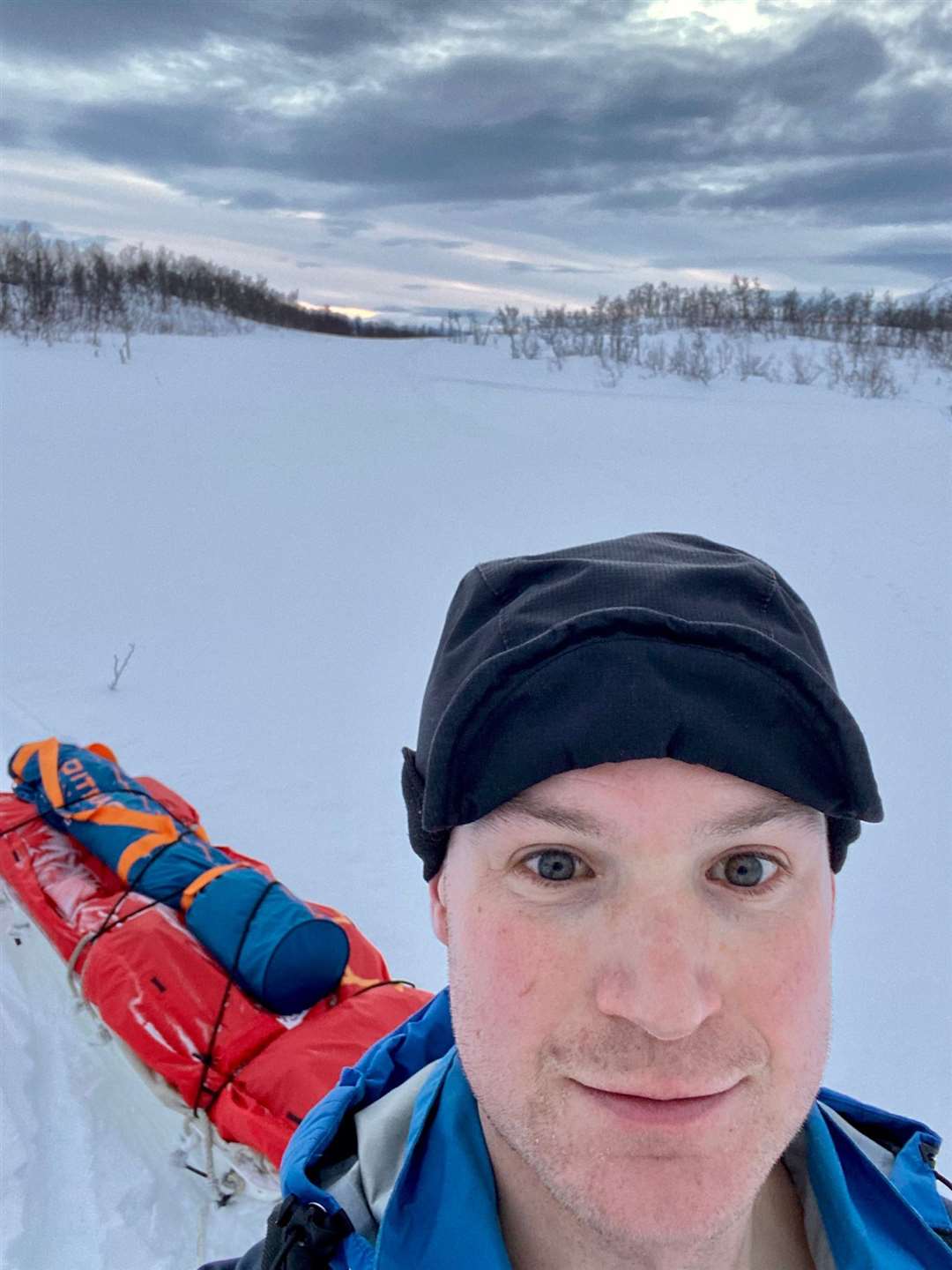 Sam Cox is attempting to ski solo across Antarctica (Sam Cox/PA)