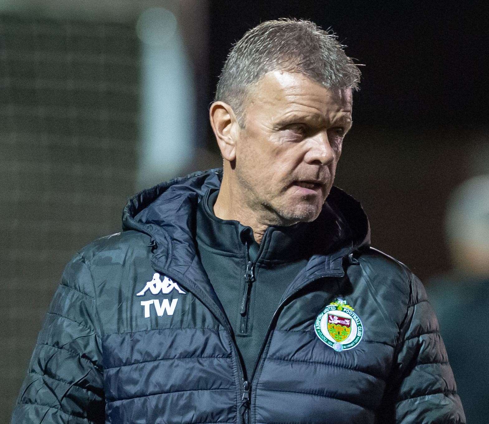 Ashford United manager Tommy Warrilow. Picture: Ian Scammell