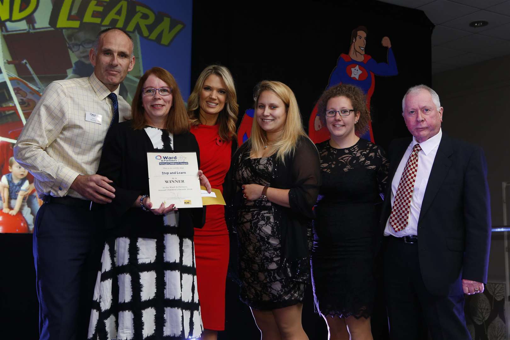 The Outstanding Charity award went to Step and Learn, pictured with Senior Director of Lettings Jason Bunning & Charlotte Hawkins. Picture: Andy Jones