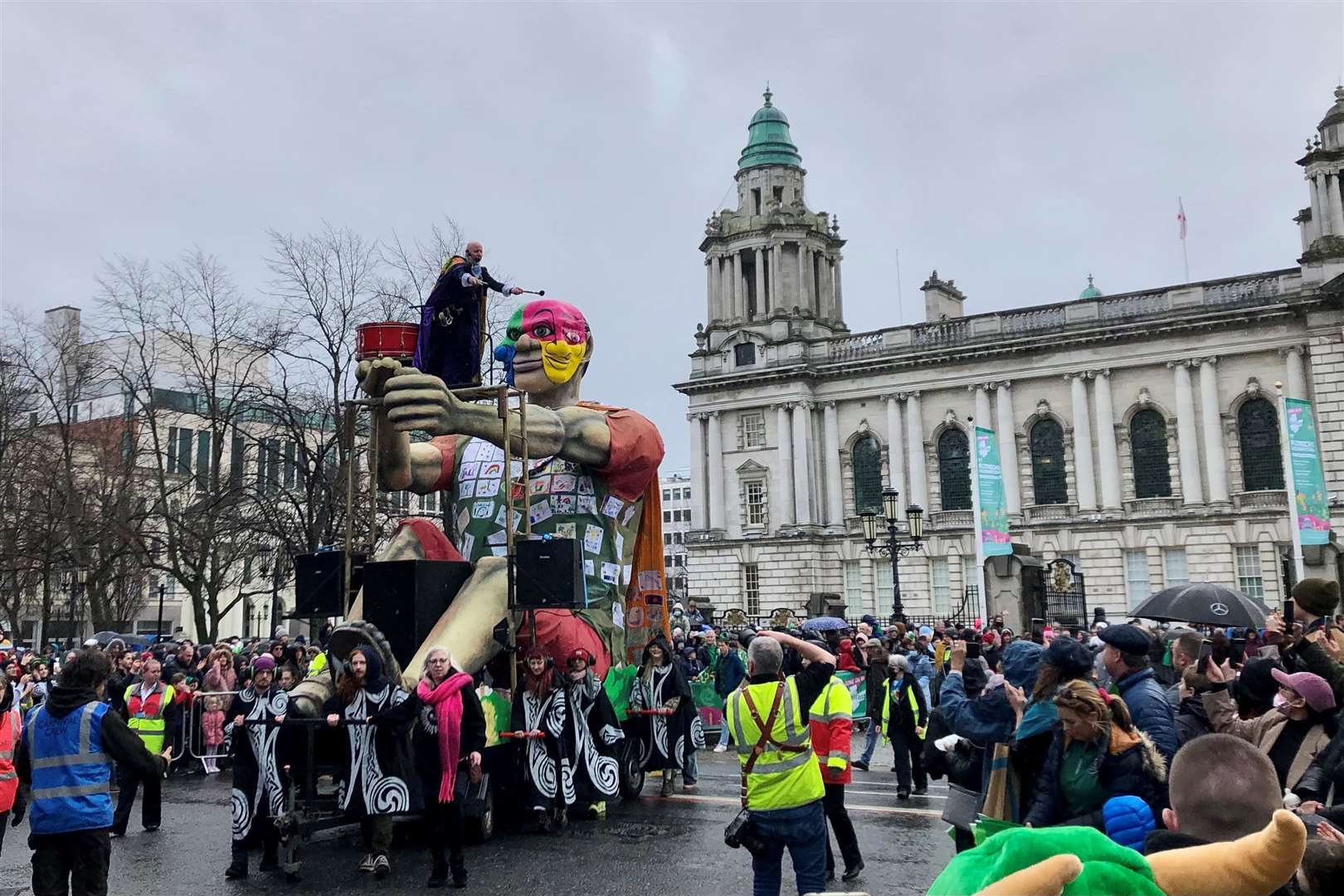 St Patrick’s Day parade returns to Belfast after pandemic absence