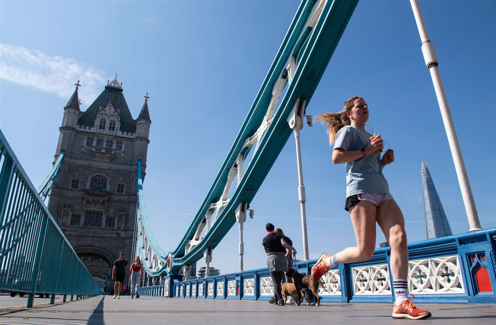 It was certainly quieter on Tower Bridge… (Dominic Lipinski/PA)