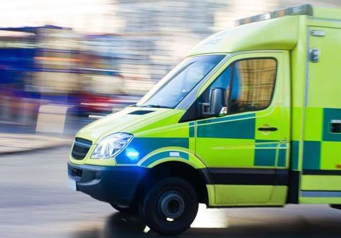 White abused paramedics when an ambulance was sent to help him. Stock picture