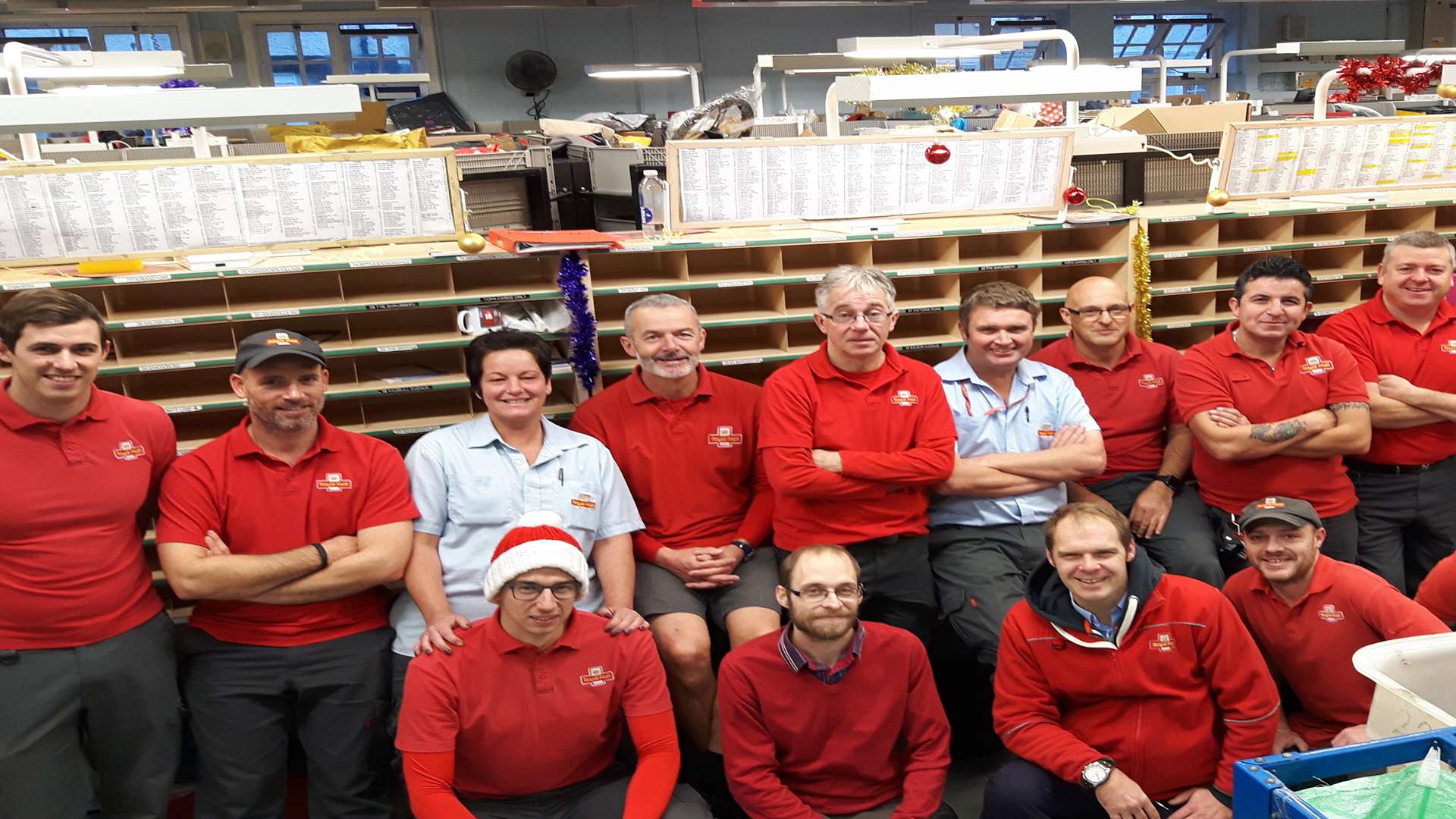 Postal workers in Deal and Sandwich deliver a first class Christmas