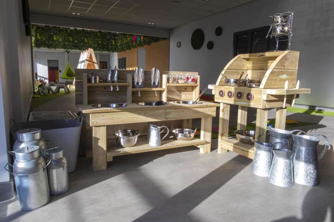 The mud kitchen