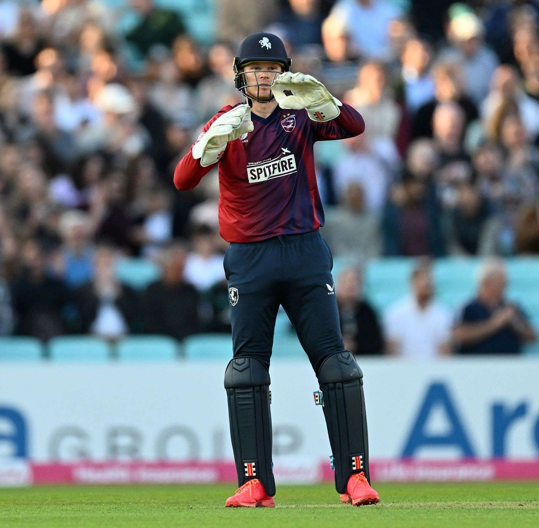 Sam Billings - the Kent skipper was out for a golden duck against Essex Eagles. Picture: Keith Gillard