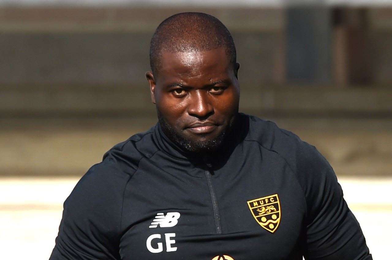 Maidstone boss George Elokobi. Picture: Steve Terrell