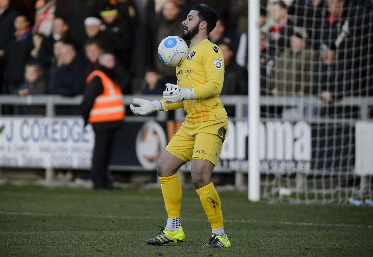 Dartford goalkeeper Deren Ibrahim Picture: Andy Payton