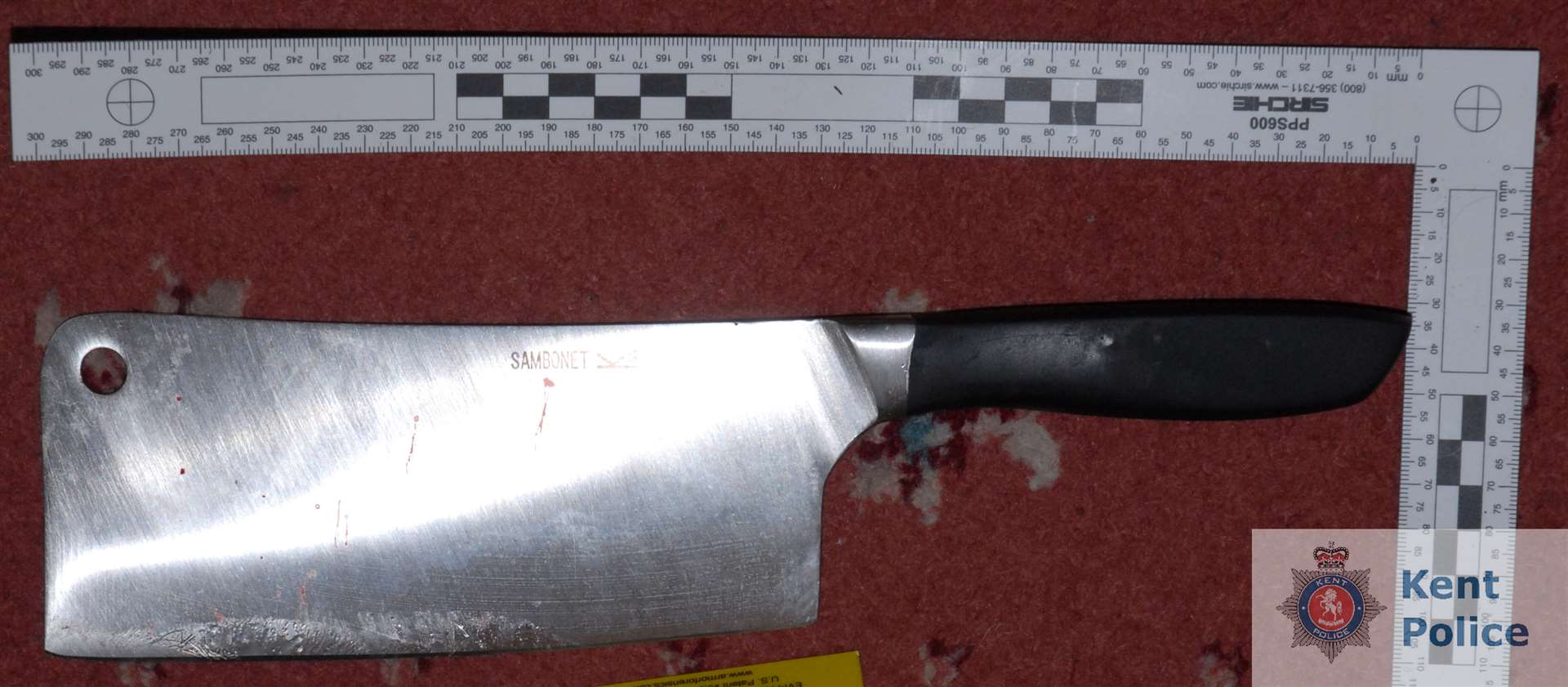 The meat cleaver used by Butcher. Picture: Kent Police. (1278671)