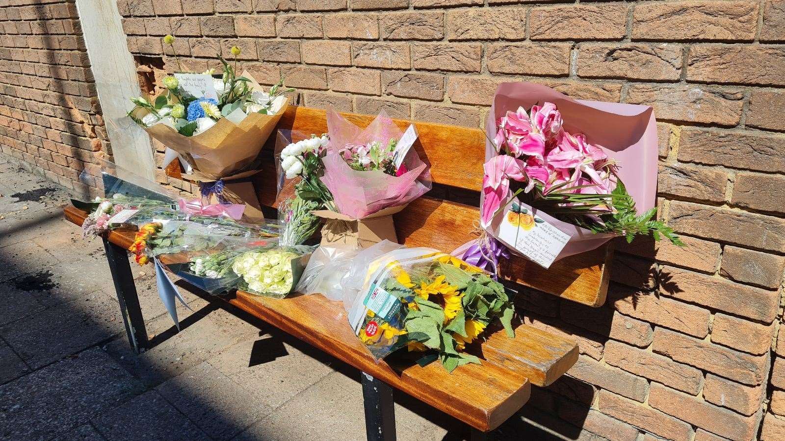 Flowers left at the scene of the fatal crash in Leopold Road, Ramsgate