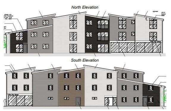 Drawing of the proposed flats. Picture: Gravesham council planning portal