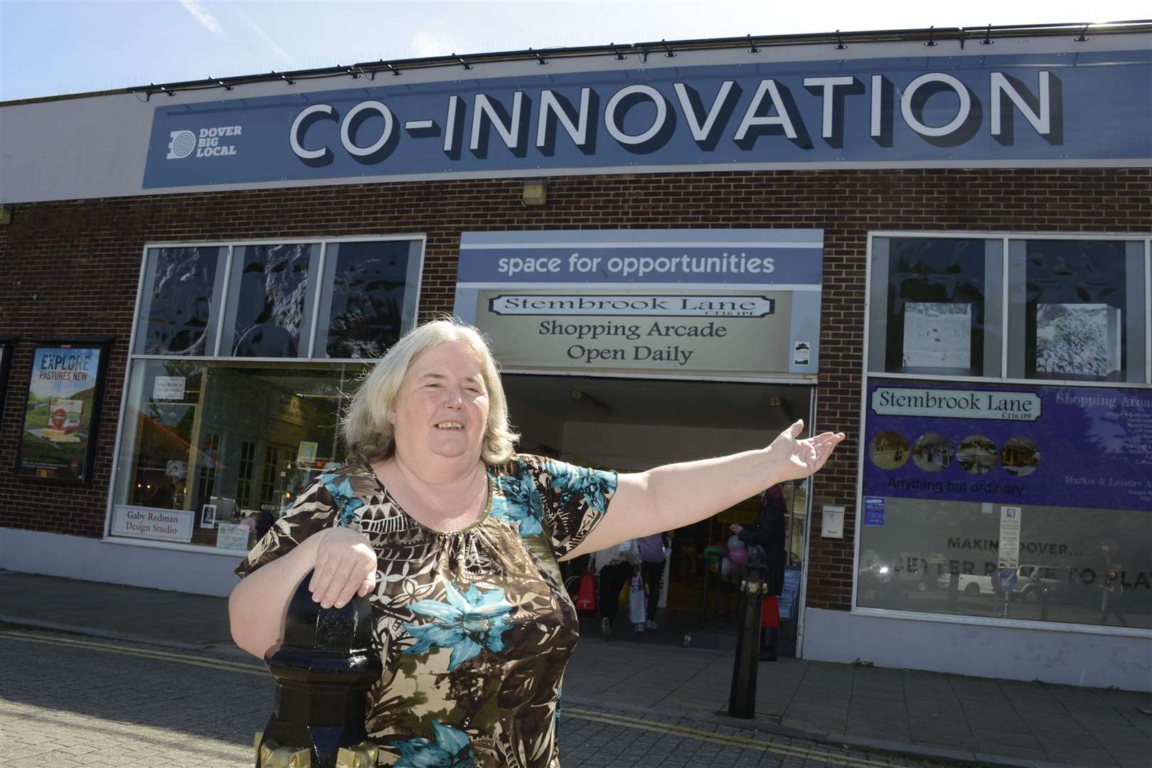 Jan Shepherd pictured when Co-Innovation opened in 2019 .Picture: Paul Amos.