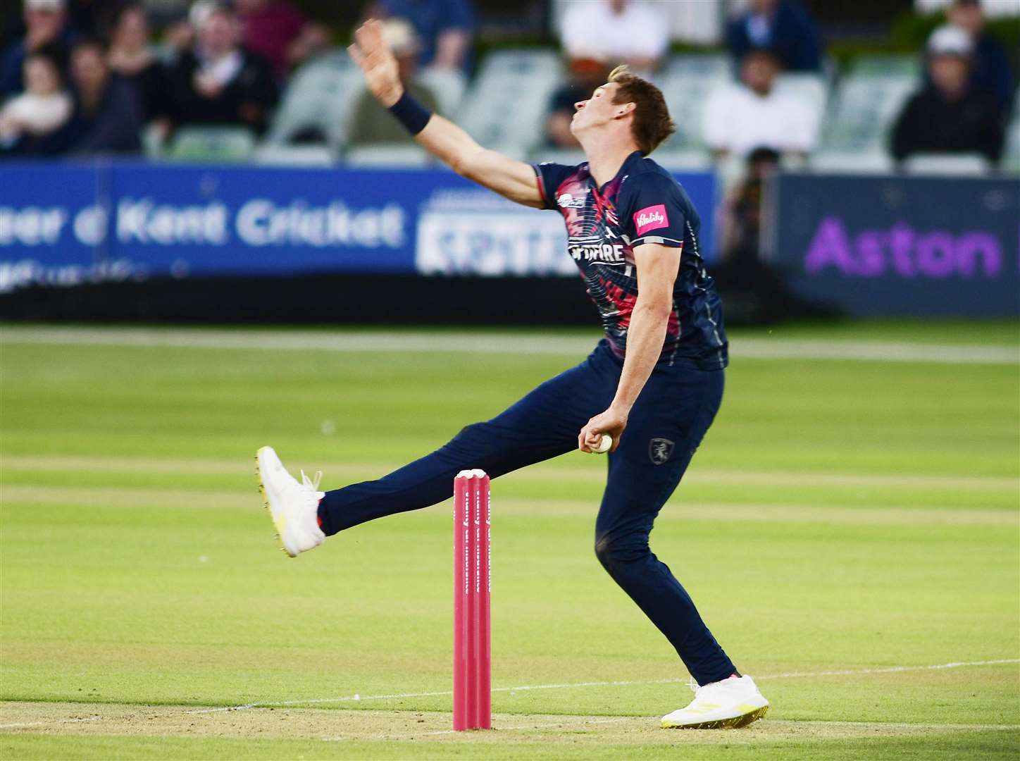 Fred Klaassen - finished with figures of 2-36 against Gloucestershire. Picture: Barry Goodwin