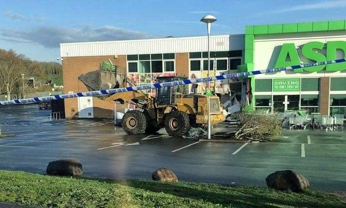 A cash machine was stolen from the Asda in Tunbridge Wells. Picture: Will Vernon