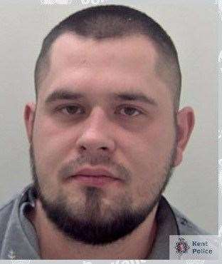 Marcin Domagala is wanted in connection to a recall to prison. He has links to Gravesend and Canterbury. He has been on the run for two years and three months. Picture: Kent Police