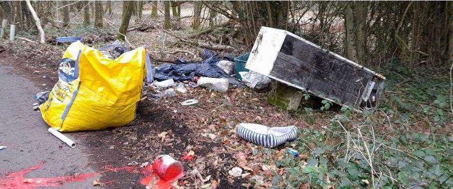 Waste dumped by Bamblett in Sevenoaks