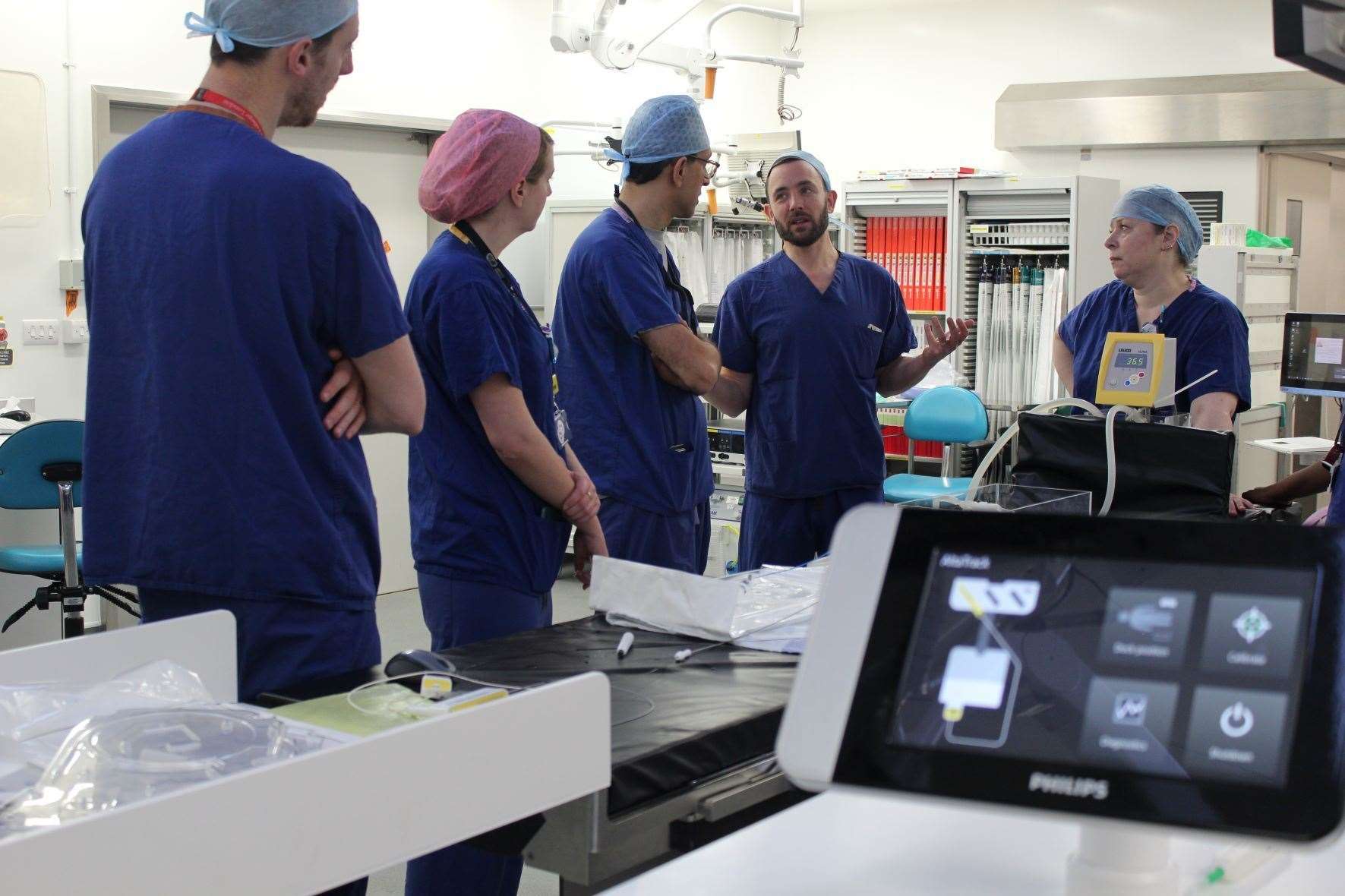 Bijan and the team at St Thomas’ Hospital. Picture: NHS Foundation Trust