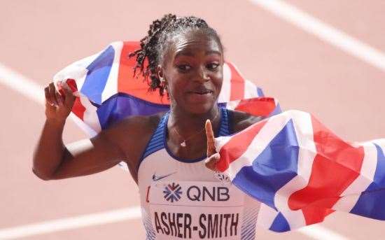 Dina Asher-Smith - finished eighth in the 100m final. Picture: @TeamGB