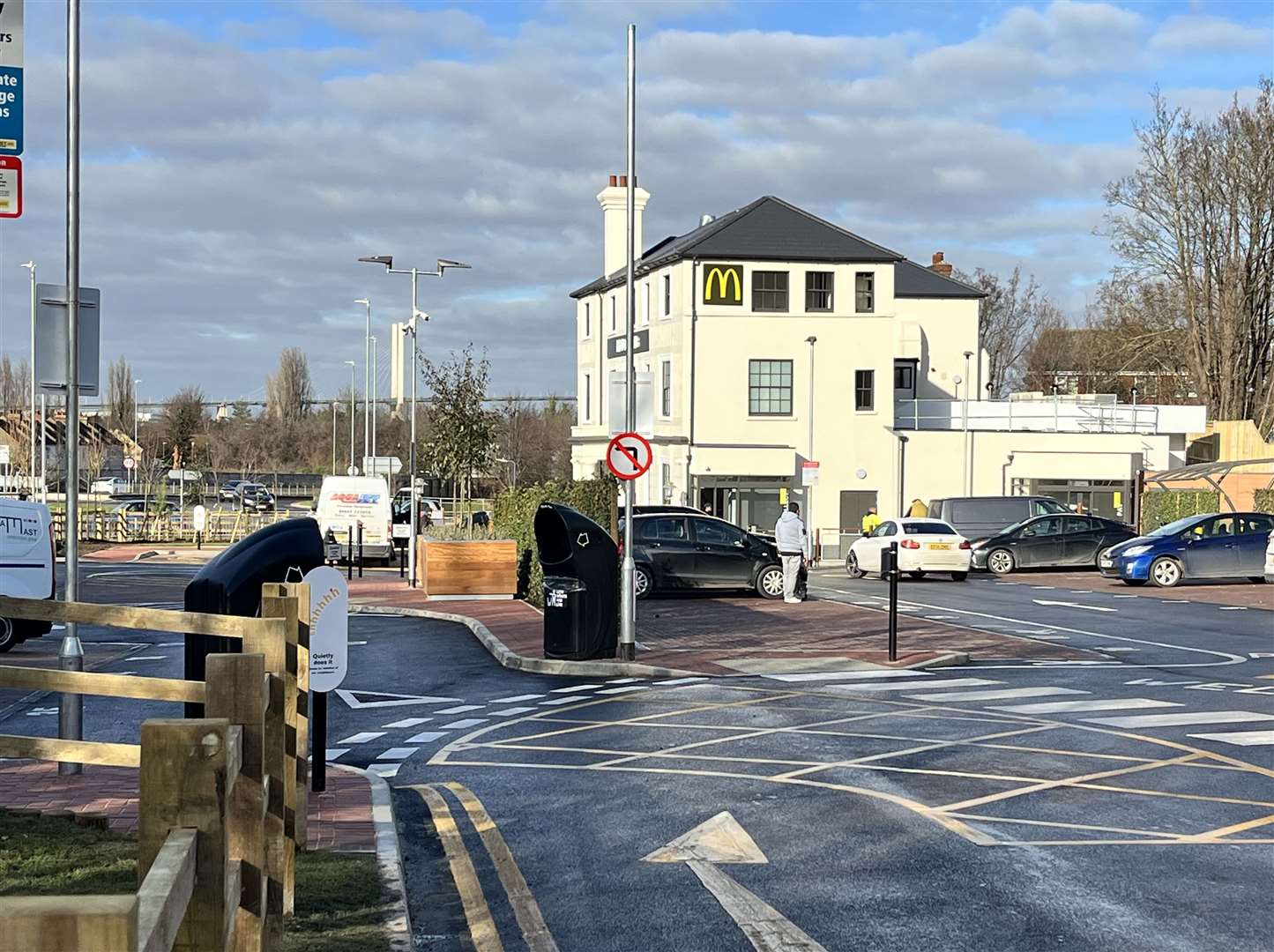 The newly-reopened McDonald's in London Road, Greenhithe