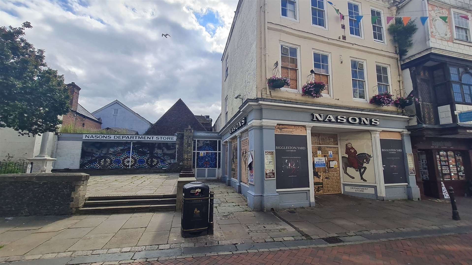 The derelict former Nasons department store in Canterbury has become an eyesore