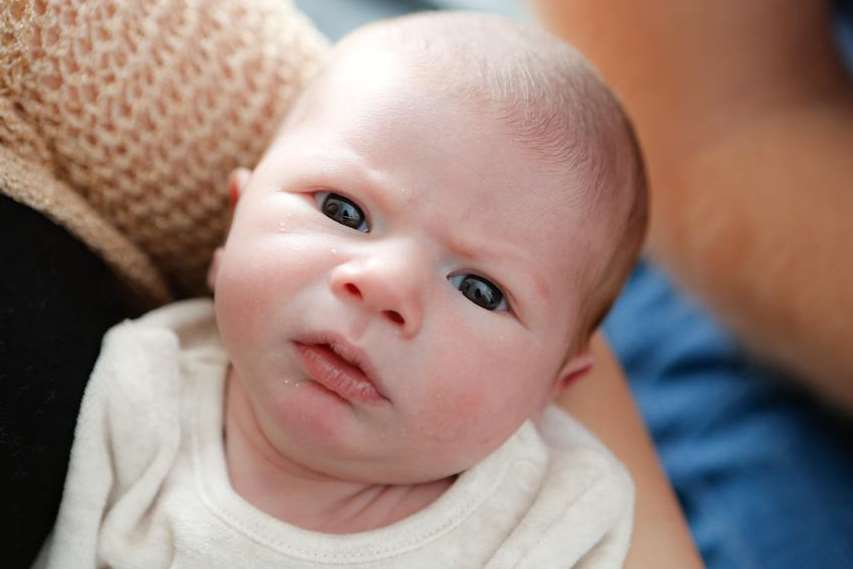 Baby Freddie came screaming into the world on the bathroom floor