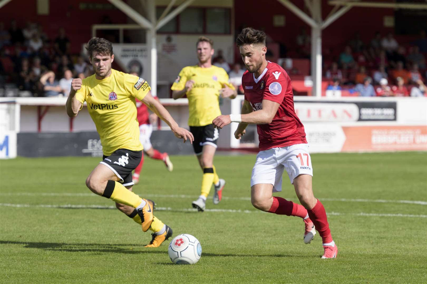 Garry Hill was pleased with Sean Shields' contribution at Boreham Wood Picture: Andy Payton