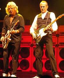 Status Quo performing at Rochester Castle Concerts 2008.