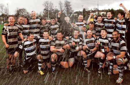 Gravesend celebrate their title win