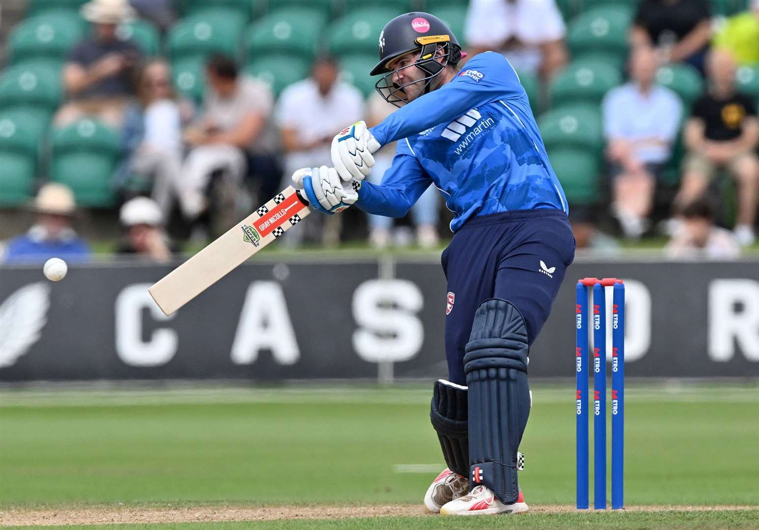 Marcus O'Riordan - in action against Middlesex on Sunday - is suited to a role at the top of the order, according to interim head coach Mark Dekker. Picture: Keith Gillard