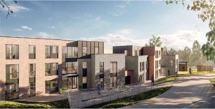 Artist's impression of the homes for Poulton Close. Picture: Dover District Council