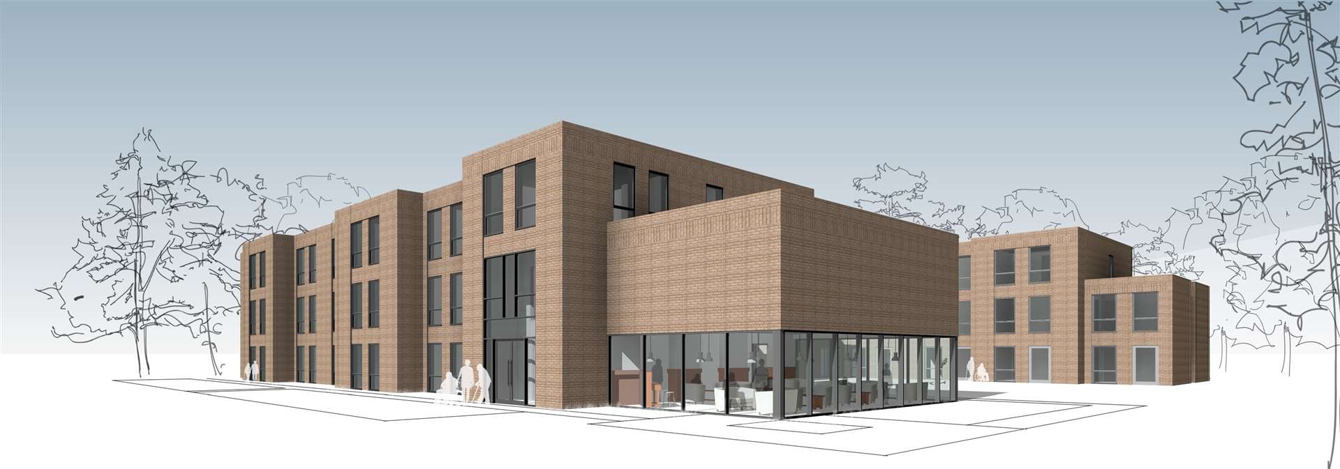 An artist's impression of the new care home